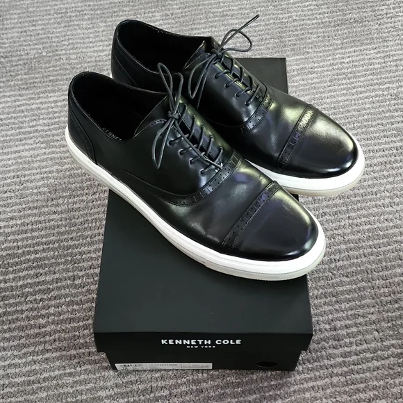 Kenneth Cole New York Men\'s Black Leather Shoes Sz 12 s-l400.jpg main image 2